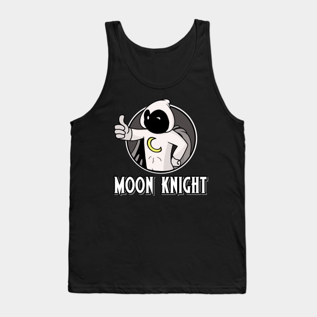 Moon Thumbs Up Tank Top by Milasneeze